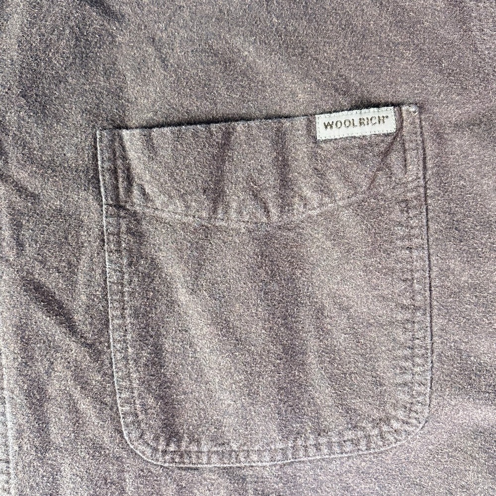 Vintage Mens Woolrich Thick Cotton Brown Button Down Hunting Shirt Sz 2XL - Picture 2 of 7